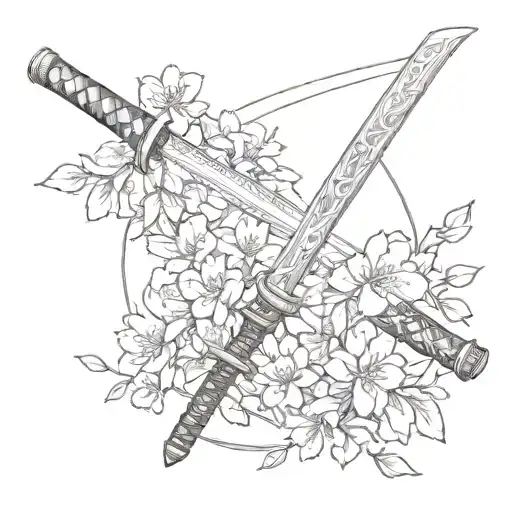 Katana And Sakura