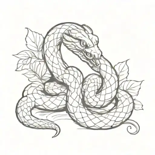 Snake Comes Out Apple