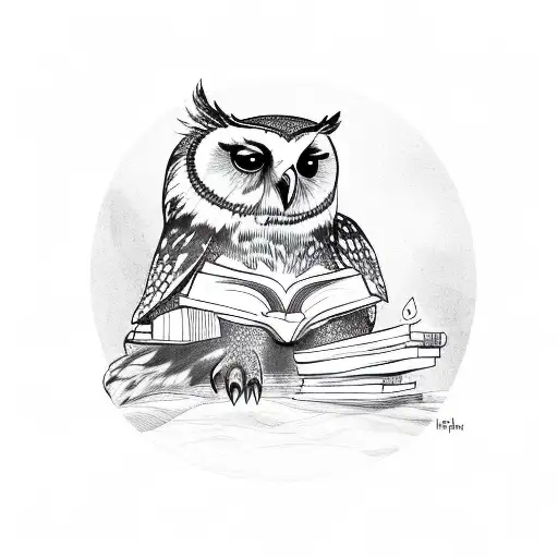 Owl Reading A Book To A Sloth And Phoenix