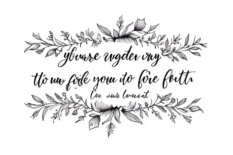 Bible Verse With Floral Patterns