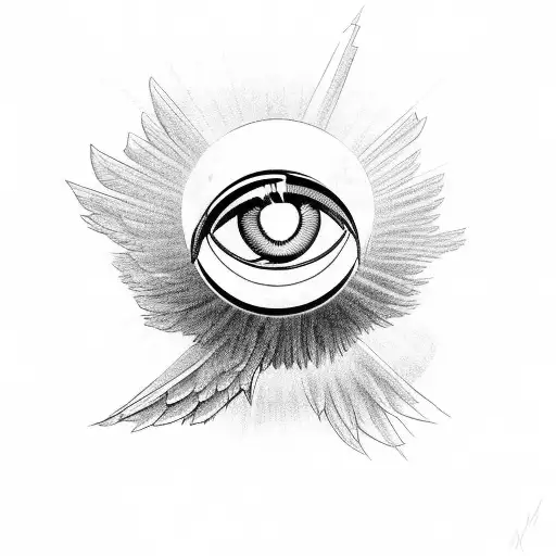 Rose Eyeball With Eagle