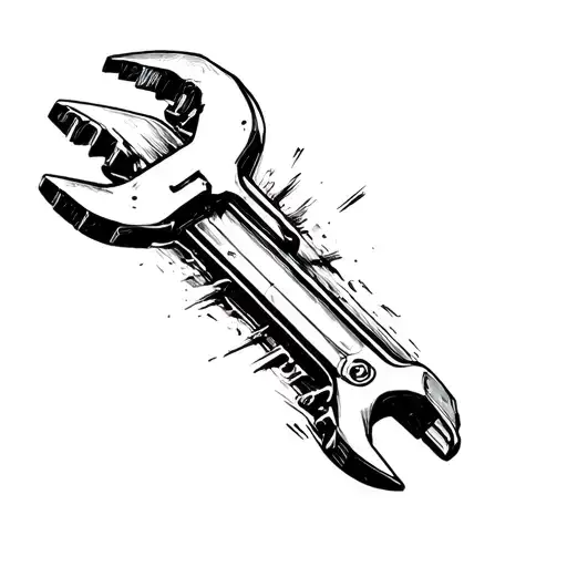 Design A Tattoo Of A Wrench Morphing Into A Speeding Car
