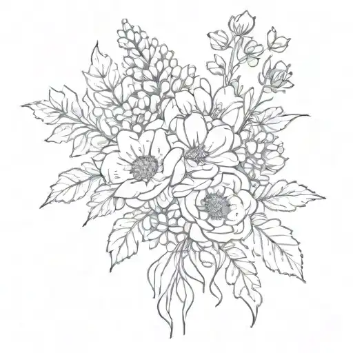 Birth Flower Bouquet