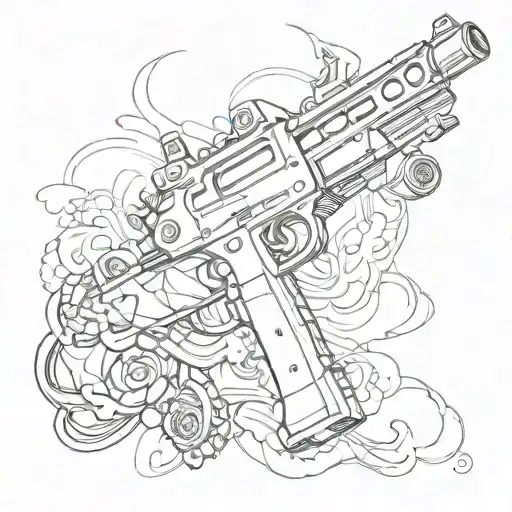 Chinup With A Gun Shooting