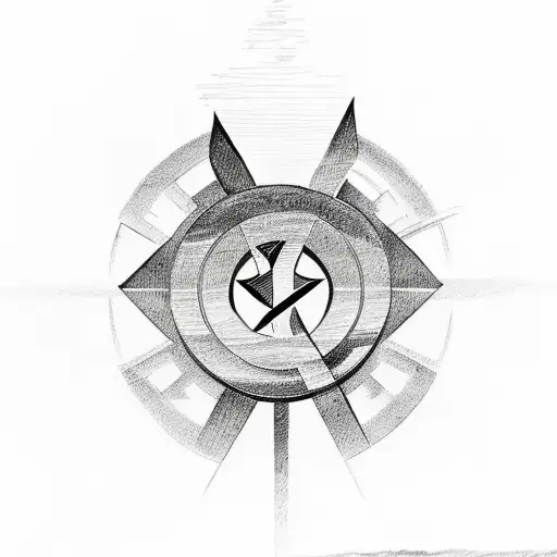 Christian Cross With Storm In Background