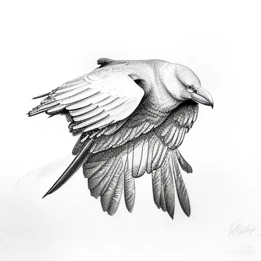 Flying Raven