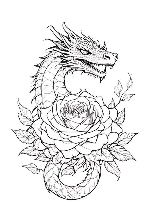 Dragon Rose Surrounded