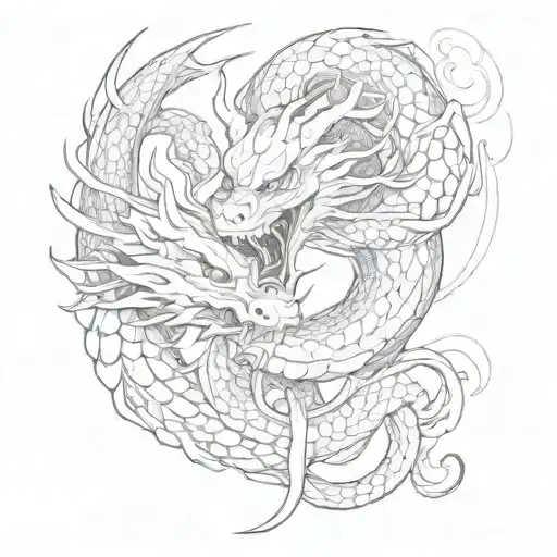 Japanese Dragon Cyber Sigilism