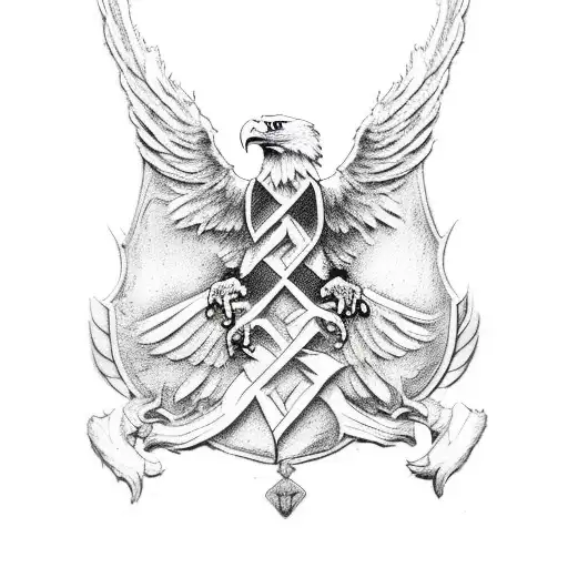 Eagle Big Wings Coat Of Arms