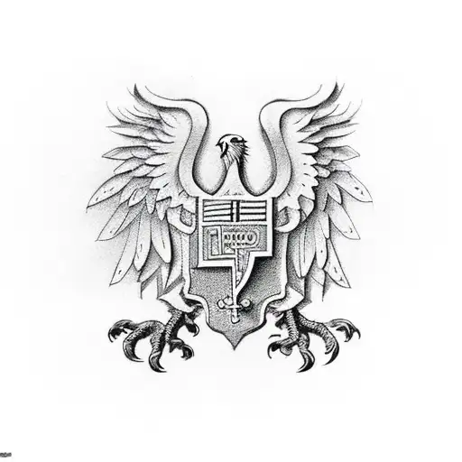 German Eagle Big Wings Coat Of Arms