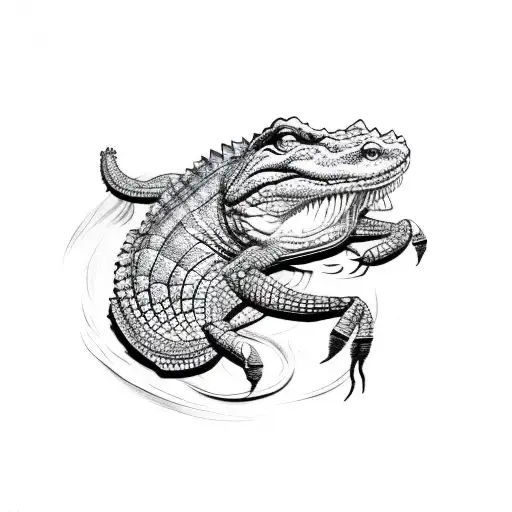 Crocodile With Scorpion Tail