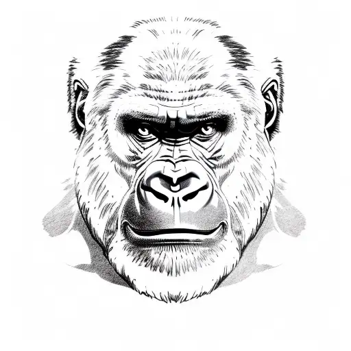 Gorilla Body With Bull Head