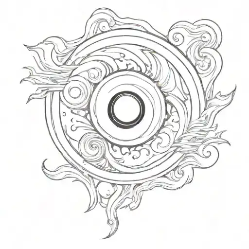 Black Hole Yin Yang Symbol