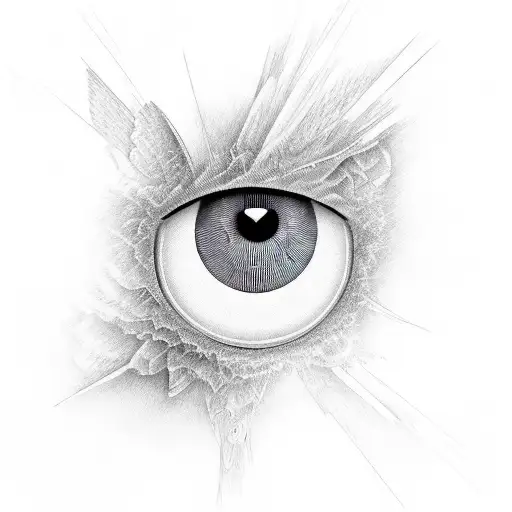 Abstract Bird Wing Butterfly Eye