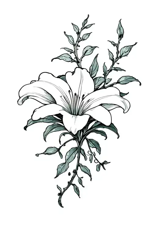 Cross Vine And Lilly