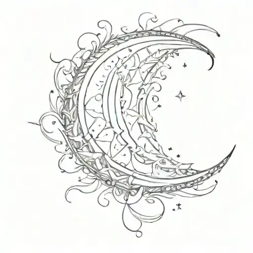 Simple Crescent Moon
