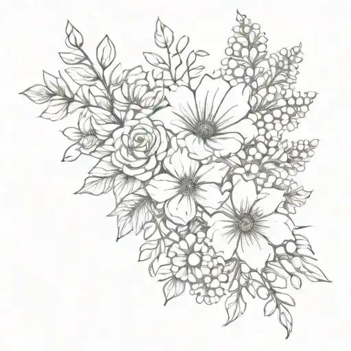 Name Date Of Birth Flower Bouquet