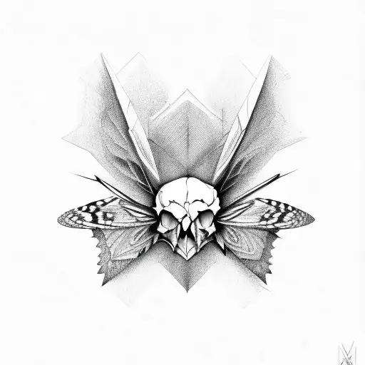 Skull Moth Jagged Moth