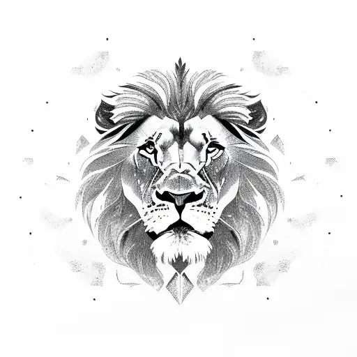 Lion With Leona Spelled Out