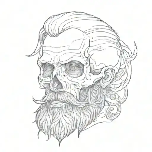 Skull And Beard