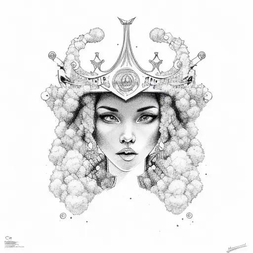 Saiyr Ellis Portrait With A Crown