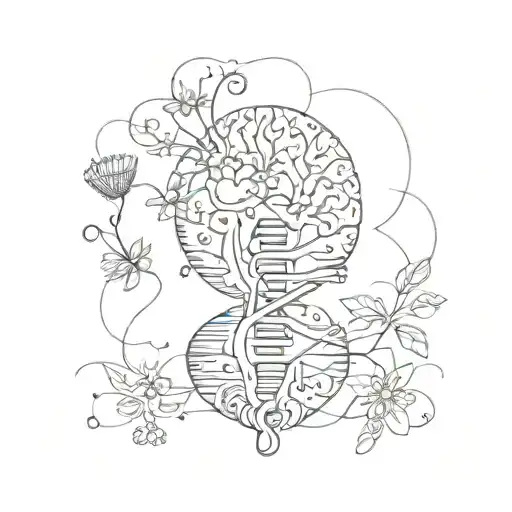 Happiness Hormone Is The Dna Of The Heart Of The Human Brain