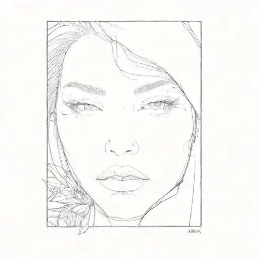 A Girl With Long Black Hair