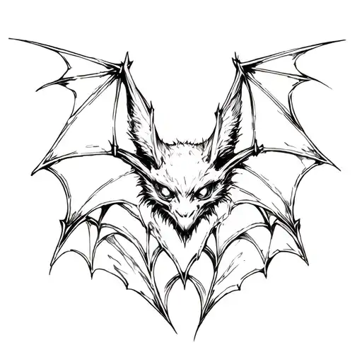 Bat In A Neo -Gothic Style