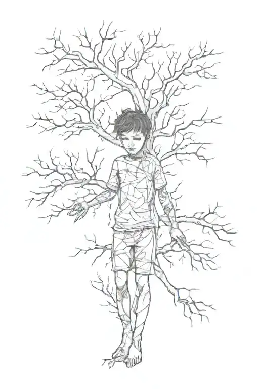 The Wounded Boy And Tree Of Life