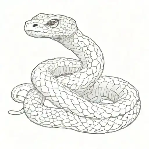 Hog Nose Snake Coiled