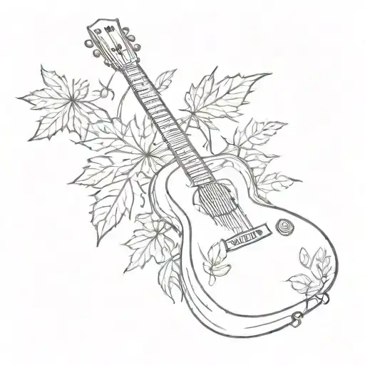Guitar Weed Leaf Electronic