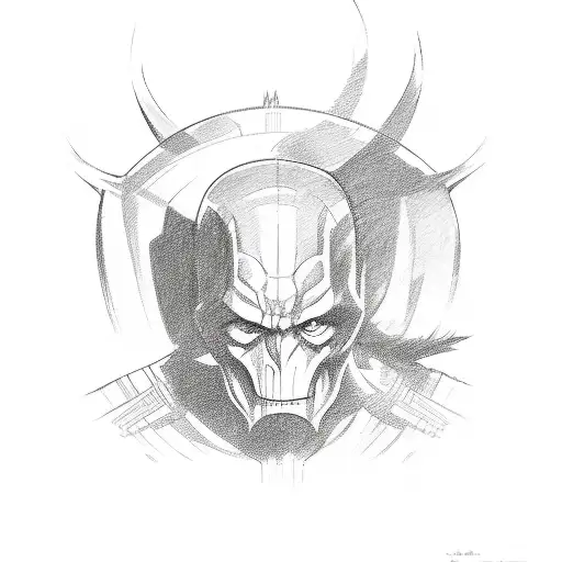 A Sketch-style Collage Of Various Super Villains Plotting Their Next Evil Scheme