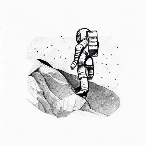 Rock Climbing Astronaut