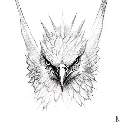 Sketch Art Albanien Eagle