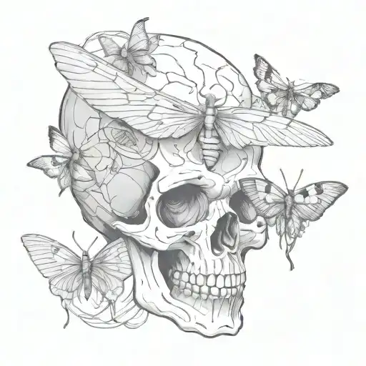 Skull And Moth