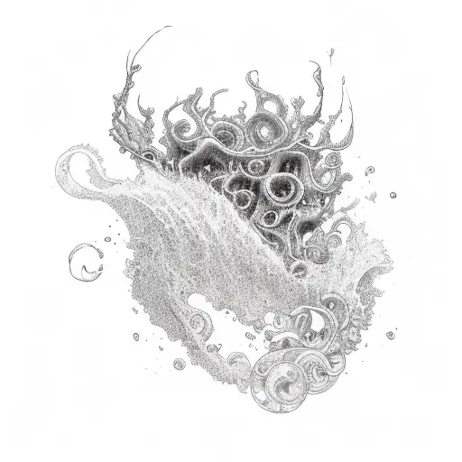 A Teacher Surrounded By Waves And Techno Music