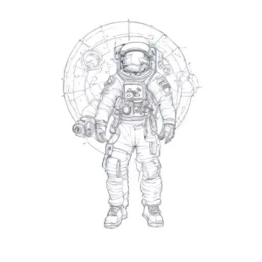 An Astronaut In Space