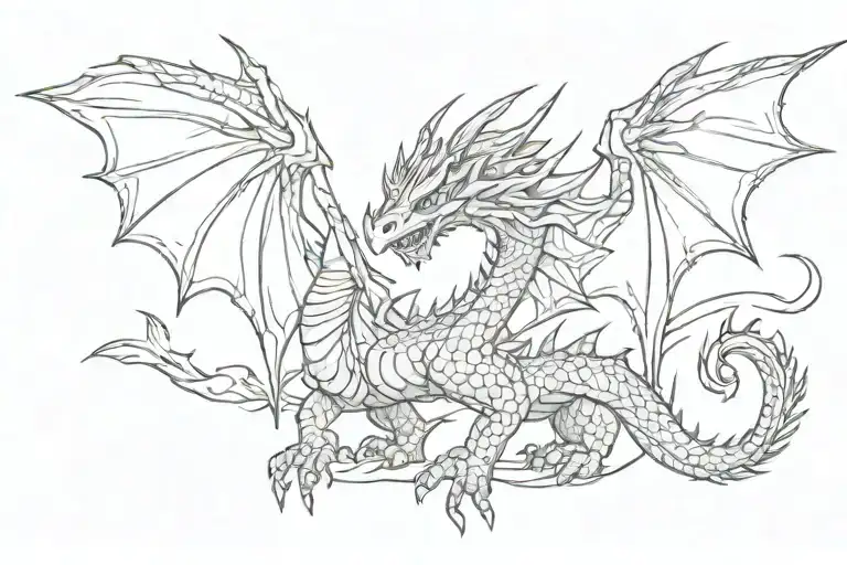 Small Dragon Tattoos On Shoulder