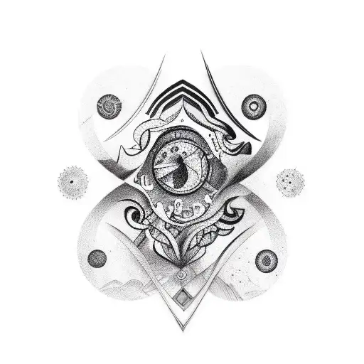 A Unique And Abstract Tattoo Design Incorporating The Name Sonyette