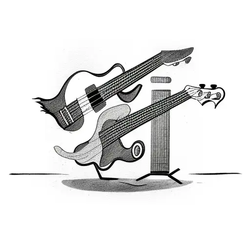 Ferret Playing Bass Guitar