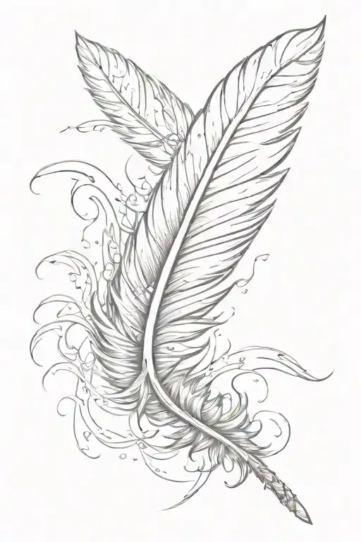 Falling Feather Feather Feather