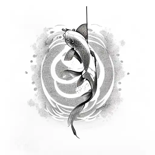 Koi Fish And Samurai