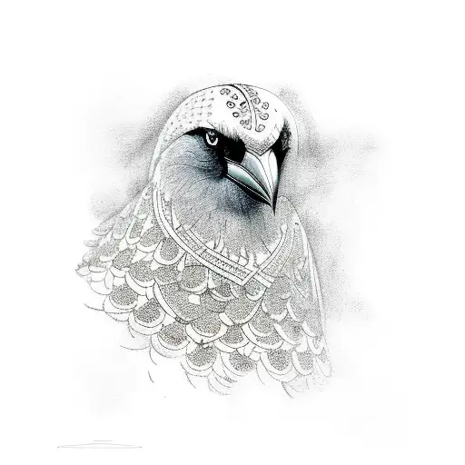 Crow With Shani Dev Matra