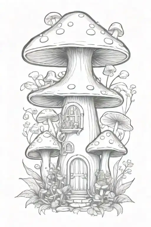 Mushroom Fairy House Plants