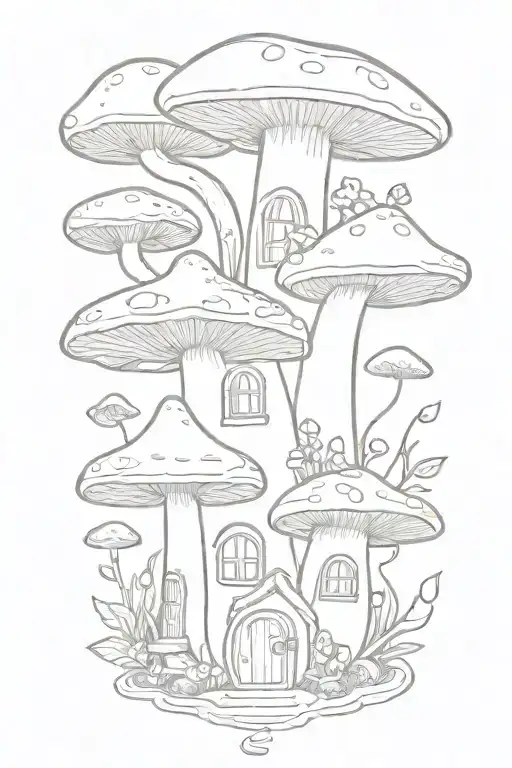 Whimsical Mushroom House Plants