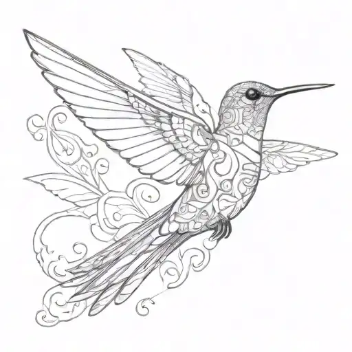 Hummingbird Hovering