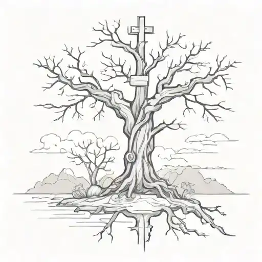Tree And Crosses