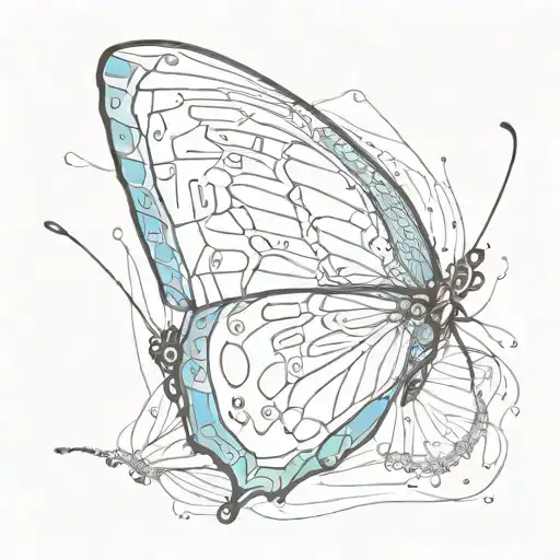 Butterfly Wing With Hidden Meaning