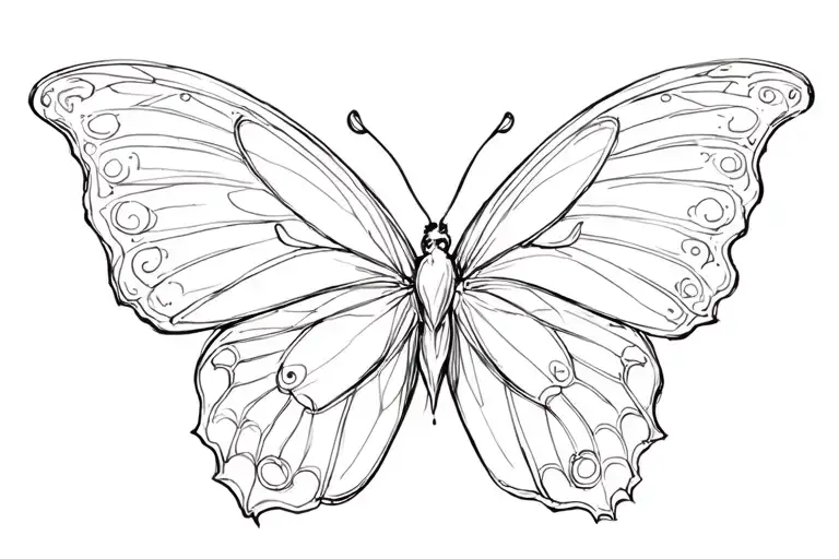 Butterfly Wings With Cheyenne As One Wing And Bella For The Other