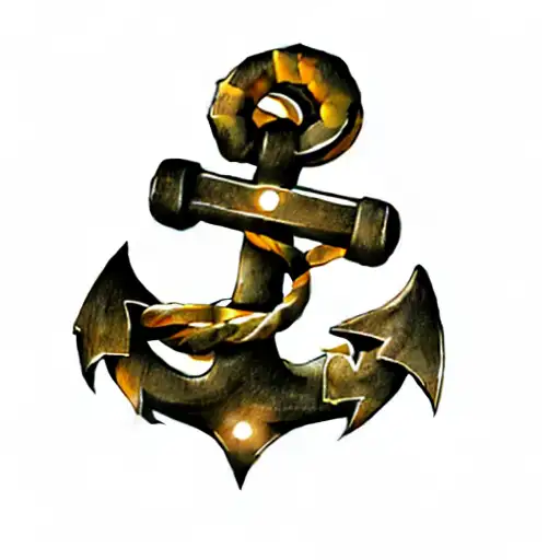 An Anchor With Lights